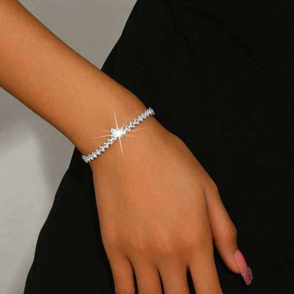 Women’s Jewelry Set Fashion Hot Sale Bridal Jewelry Exquisite And Simple Clavicle Necklace Earrings Set Wedding Dress Accessories_ipsvogv.com
