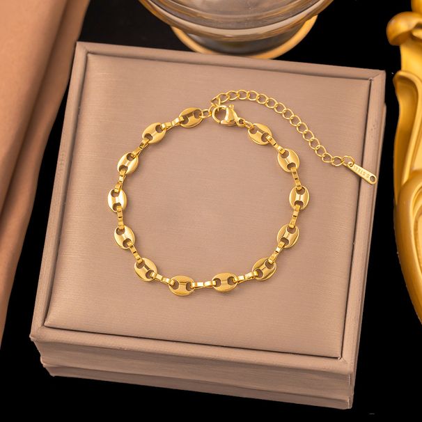 New Pig Nose Stainless Steel Necklace For Women, Niche, Light Luxury, High-end, Fashionable Collarbone Chain_ipsvogv.com