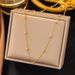 Bean Necklace, Women's Collarbone Chain, Fashionable, Simple, Versatile, Elegant, Fresh Student , Titanium Steel_ipsvogv.com