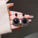 Retro High-grade Fashionable Black Crystal Earrings Exquisite Elegant All-match Design New Fashion Ear Jewelry_ipsvogv.com