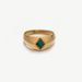 stainless steel natural stone turquoise ring high end niche ring titanium steel hand jewelry ring_ipsvogv.com