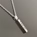 new long stainless steel I LOVE YOU wishing column pendant necklace couple jewelry accessories_ipsvogv.com