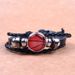 Unisex Sports Bracelet - Leather & Woven Beads (Football, Basketball, Tennis Fan Gift)_ipsvogv.com