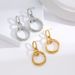 Interlocking titanium steel earrings, elegant banquet style, versatile high-end earrings for women in 2023_ipsvogv.com
