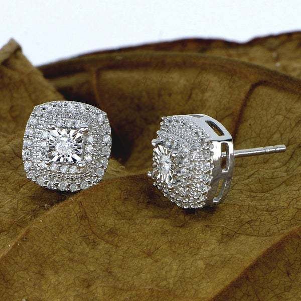 New Product Recommendation: Fashionable And Elegant Micro Inlaid White Zircon For Women, Square Double Earrings_ipsvogv.com