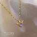 Steel 【 Titanium 】 Yilu Has You, Zircon Light Luxury Temperament, Gorgeous Full Diamond Necklace, Women's Versatile 【 】 You, Temperament, Necklace,_ipsvogv.com