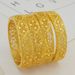 Elegant And Fashionable Gold-plated Hollow Carved Floral Women's Bracelet, Daily Wear, Bridal Party Gift_ipsvogv.com
