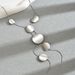 Minimalist geometric women's long necklace, niche circular pendant design, collarbone chain, versatile and high-end_ipsvogv.com