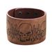 Men's Jewelry Fashion New Cowhide Bracelet Men's British Style Simple Personality Skull Exaggerated Wide Leather Bracelet_ipsvogv.com