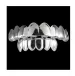 Hip Hop Grillz 2023 New Fashion Environmental Gold Plated Dental Grills Wholesale Halloween Teeth Braces 2-Piece Set_ipsvogv.com