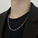 European And American Simple Square Pearl Cylinder Titanium Steel Boys Simple Necklace Trend Personality Hip Hop Whip Chain Does Not Fade_ipsvogv.com