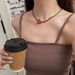 Unisex Maillard Butterfly Beaded Necklace Retro Temperament Advanced Personality Clavicle Chain Sweet Cool Hot Girl Niche Design Necklace_ipsvogv.com
