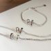 S Sterling Silver Letter Colored Diamond Double Circular For Women's Fashion, Light Luxury, Simple And Versatile,_ipsvogv.com