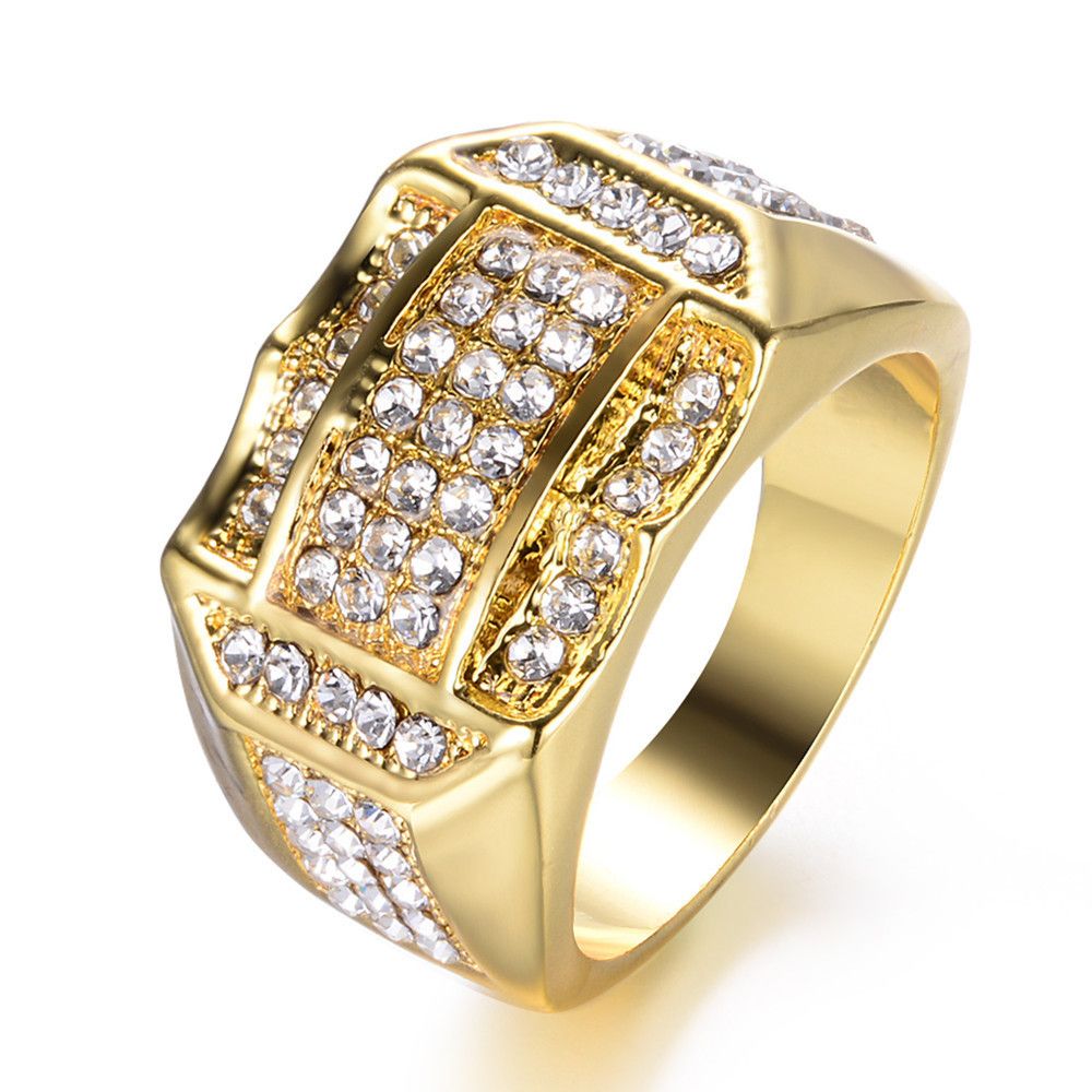Zhenrong Handmade Jewelry Fashion Diamond Set Men's Ring_ipsvogv.com