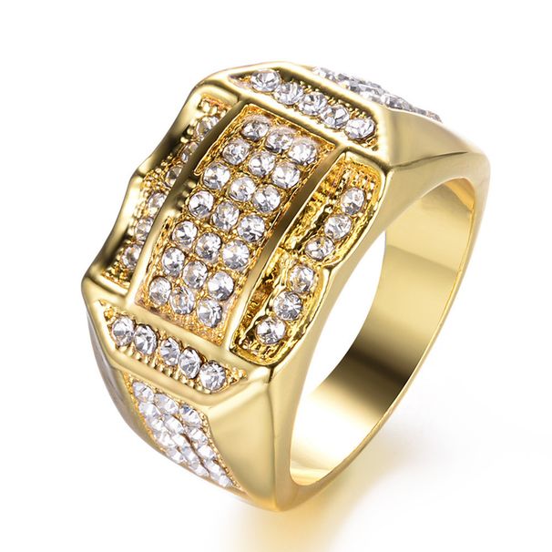 Zhenrong Handmade Jewelry Fashion Diamond Set Men's Ring_ipsvogv.com