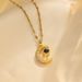 Temperament, Internet Celebrity, Trendy Collarbone Chain, Creative Moon Projection Pendant, Titanium Steel Necklace,_ipsvogv.com
