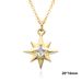 Eight-Pointed Star Necklace - European & American Style Zircon Geometric Pendant, Minimalist Personality Jewelry For Women_ipsvogv.com