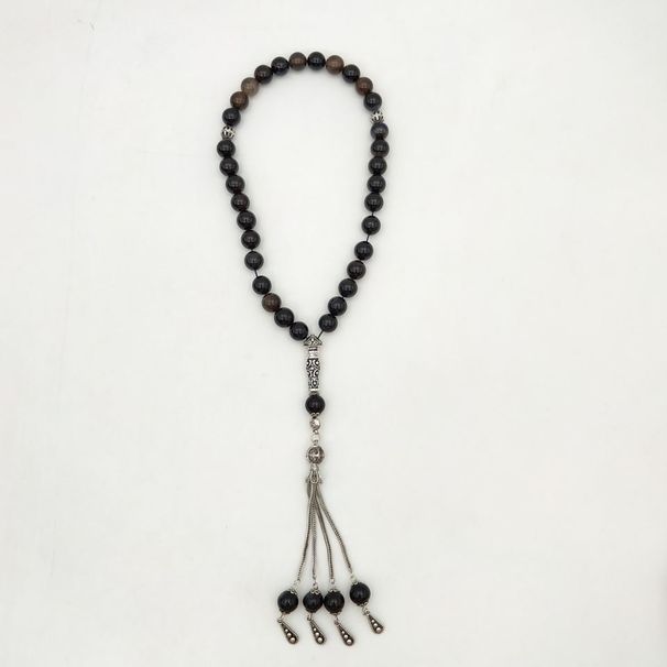 Natural Agate 33 10mm Hand Held Rosary Muslim Prayer Beads Islamic Prayer Beads_ipsvogv.com