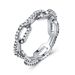 Women's Jewelry Creative Chain Ladies Zircon Ring Rose Gold Luxury Jewelry_ipsvogv.com
