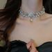 Baroque Pearl Necklace Women' Exaggerated Heavy Duty Zircon Evening Dre Birthday Bridal Sweater Neck Chain_ipsvogv.com