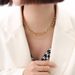 Necklace Ins Titanium Steel Chain Necklace Plated With Real Gold, You Don't Need To Take Off The Jewelry When Taking A Bath P064_ipsvogv.com