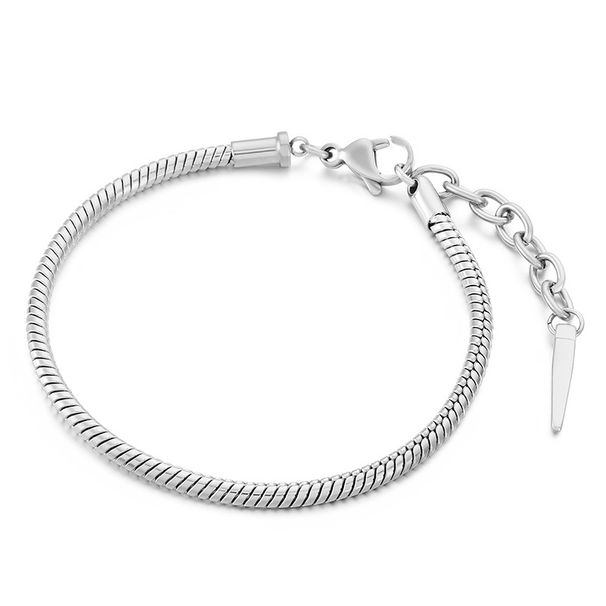 Fashion Stainless Steel Bracelet Titanium Steel Snake Bone Chain Lobster Clasp Tail Chain Decoration Fashion Trend DIY Ladies Bracelet_ipsvogv.com