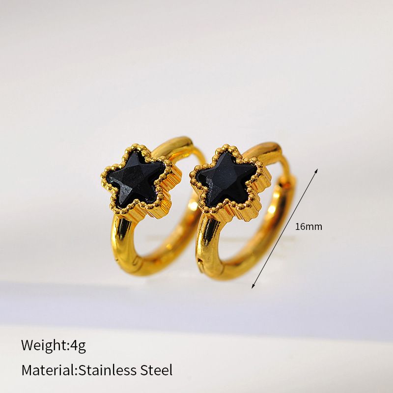 Women’s Jewelry Set Fashion Hot Selling Fashion Ladies' Five Pointed Star Earrings High End Design Light Luxury Style Stainless Steel Earrings_ipsvogv.com