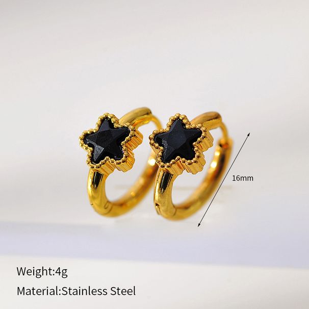 Women’s Jewelry Set Fashion Hot Selling Fashion Ladies' Five Pointed Star Earrings High End Design Light Luxury Style Stainless Steel Earrings_ipsvogv.com