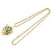 Hip Hop 3D Diamond Green Eyed Leopard Head Trendy Personality Necklace Accessories Pendant Jewelry_ipsvogv.com