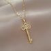 】 Crown 【 Key Light Luxury Charm Gorgeous Full Diamond Necklace Women's Versatile Clavicle Titanium Steel Chain 【 】 【 】 【 】_ipsvogv.com