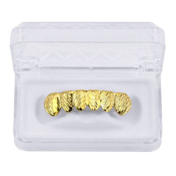 New Hot Selling Hip Hop Gold Braces With Flowers, Big Gold Teeth, Two Color Gold Teeth_ipsvogv.com