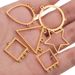 Stainless Steel Earring Connectors, Geometric Hollow DIY Jewelry Production Products, Accessories_ipsvogv.com