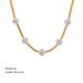Stainless Steel Fashion Niche Set White Shell Butterfly Clover Daisy Necklace For Women_ipsvogv.com