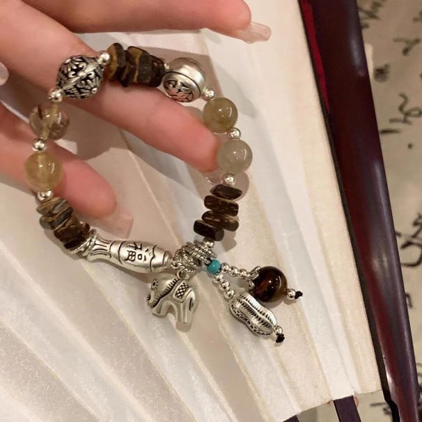 Ethnic Natural Stone Chinese Style Bracelet For Girls, New Vintage Bracelet, Light Luxury, Niche Exquisite Jewelry_ipsvogv.com