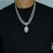 Hot Selling Double-sided Full Diamond Oval Alloy Pendant, Three-dimensional Rugby Men's Necklace_ipsvogv.com
