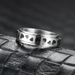 Cold And Aloof Style Niche Love Shaped Titanium Steel For Women, Rotating Dynamic Anti Anxiety Couple Ring Jewelry_ipsvogv.com