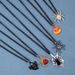 Personalized Punk Exaggerated Alloy Drip Oil Spider Bat Skull Pendant Halloween Necklace_ipsvogv.com