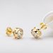 Simple and versatile Mosang stone earrings for women with circular edging, niche fashion S sterling silver jewelry_ipsvogv.com