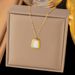 Ho Selling Accessories Summer Ins Fashion Niche Ligh Luxury Ca Eye Sone Pendan Necklace Earrings Women's Jewelry_ipsvogv.com