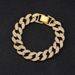 Cuban chain necklace fashion hip hop necklace with diamond Cuban chain Necklaces_ipsvogv.com