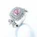 Ice Flower Cut High Carbon Diamond Ring S925 Silver Bow Full Diamond Colored Gem Finger Ring Light Luxury All Match_ipsvogv.com