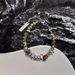 Bracelet With Men's Broken Splicing Silver Gallstones Bracelet, Women's Chinese Style Minimalist Design, Titanium Steel_ipsvogv.com