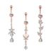 Women's Jewelry Belly Button Ring Creative Exquisite Zircon Belly Button Nail Piercing Jewelry_ipsvogv.com