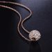 Unisex ball chain necklace, popular polished rose gold plated jewelry_ipsvogv.com