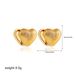 Unisex Fresh Personality Stainless Steel Double Sided Shell Earrings Fashionable And Versatile Temperament And Versatile High End Earrings_ipsvogv.com