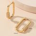 Niche Light Luxury Style Geometric U Shaped Design Earrings Personality Versatile Diamond Earrings_ipsvogv.com
