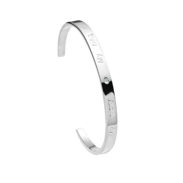 Women's Jewelry High Grade Jewelry Simple Stainless Steel C Shaped Bracelet Niche Jewelry Temperament Light Luxury Letter Couple Bracelet_ipsvogv.com