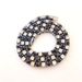 Hip Hop 5mm Single Row Inlaid Rhinestone Black And White Diamond Blue Tennis Chain_ipsvogv.com