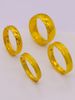 Sand Gold Ring Couple In Wedding Color, With Smooth Surface Plated Simulation That Will Not Fade For A Long Time._ipsvogv.com