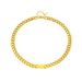 European and American all-match gold titanium steel hip-hop women's and men's thick necklace bracelet cold and simple high-end jewelry set_ipsvogv.com